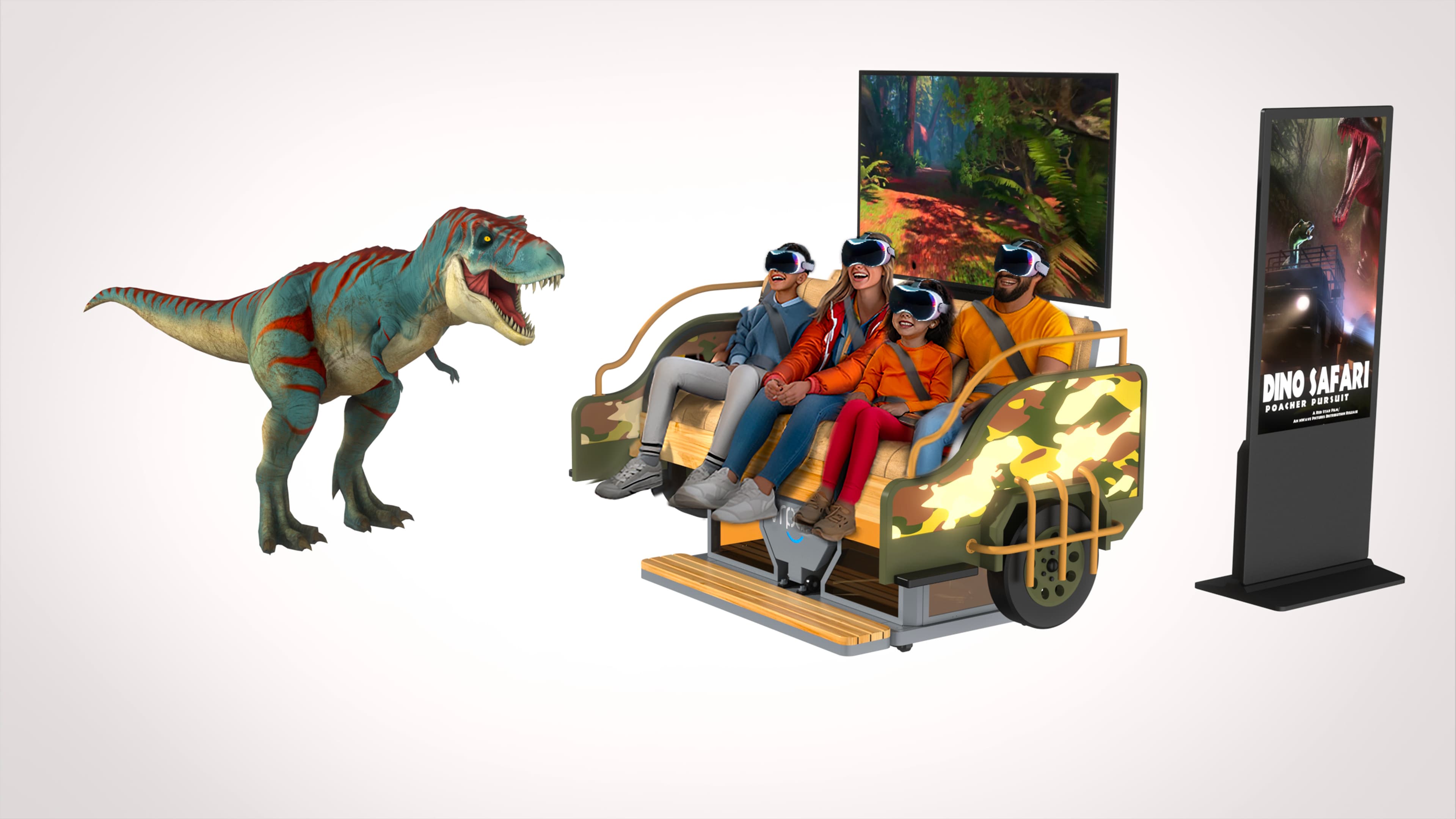 VRPark Dino Safari VR adventure ride