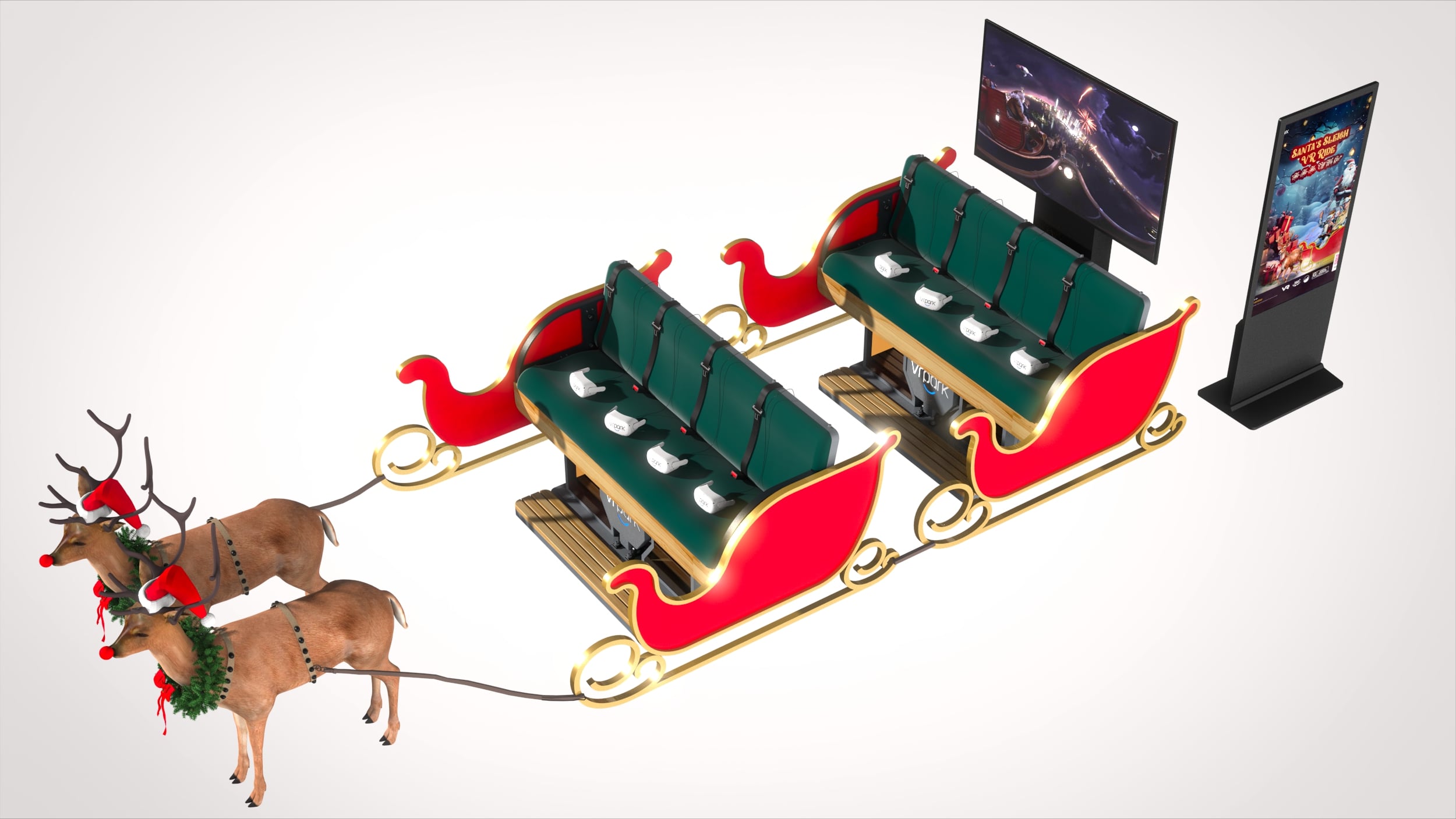 Modular Multi-Seat VR Ride Setup - Scalable Motion Platform Configuration for High-Traffic Venues 4