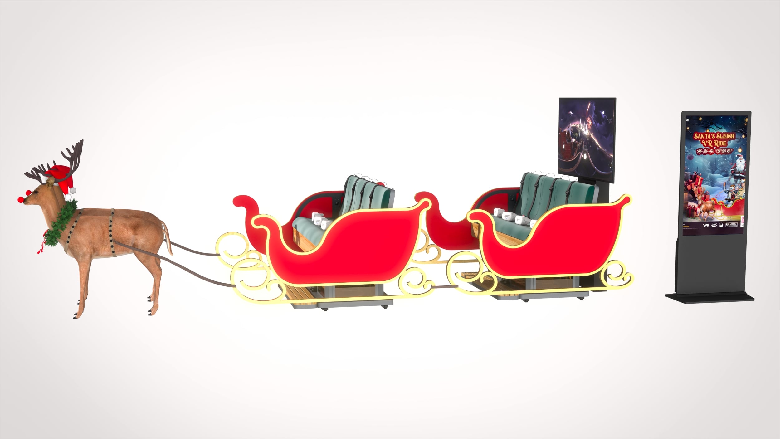 Modular Multi-Seat VR Ride Setup - Scalable Motion Platform Configuration for High-Traffic Venues 6