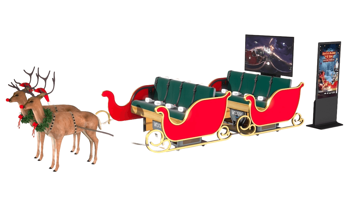 Santa's Sleigh VR Ride 8-Seater Configuration