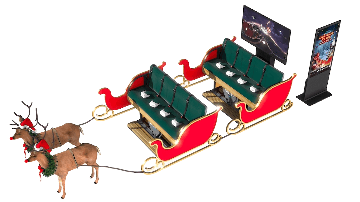 Santa's Sleigh VR Ride 8-Seater Details